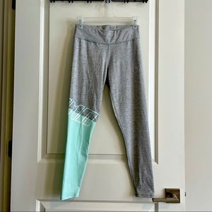 Puma Drycell Gray and Teal Leggings Size Small
